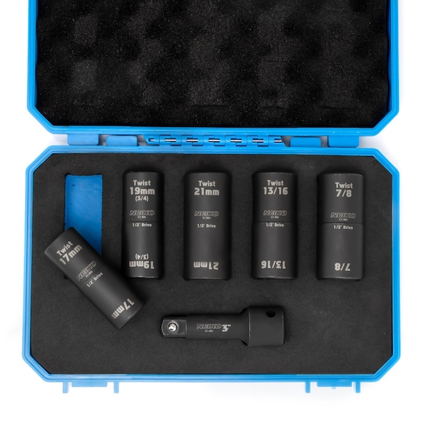 Neiko 0.5 in Dr. Twist Impact Socket Set, SAE & Metric 02340A - main