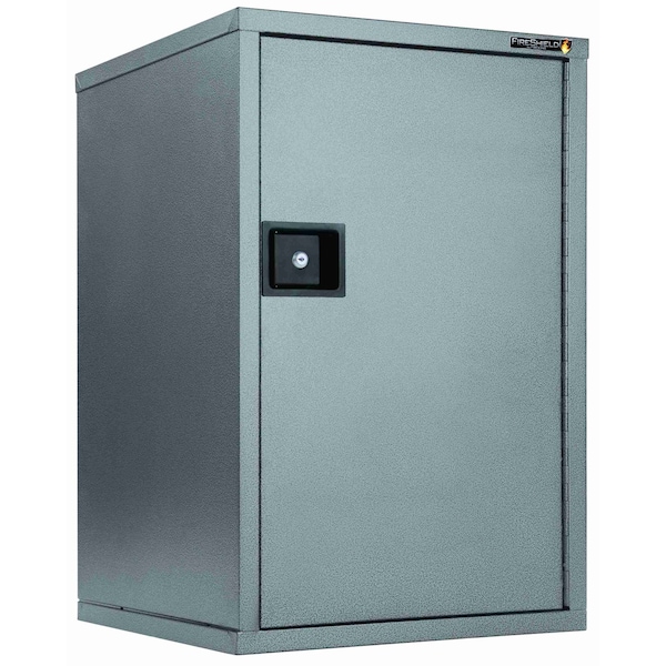 Fireking Fire Rated - Single door storage cabinet - 34"H Silver Texture HSC-3422-DST - main