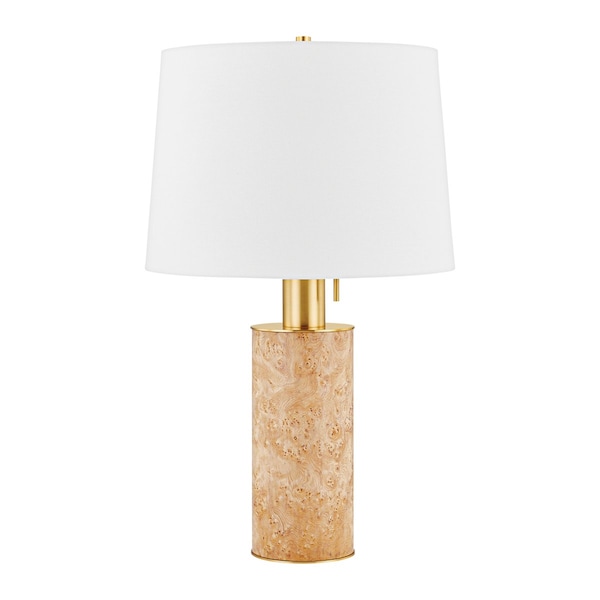 Mitzi Clarissa 1 Light Table Lamp 4.75 In. Aged Brass HL853201-AGB - main