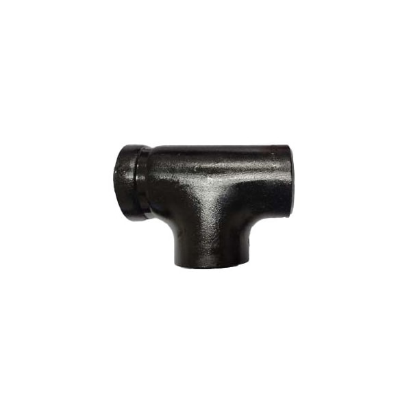 Industrial Choice Groove by Weld by Weld Tee SCH20 4 inch Steel Black Painted GVW-T-4-G-W-W-S20CS-BK - main