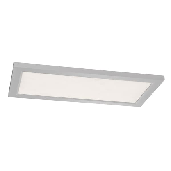 Afx Lugano, LED Flush Mount, 12"D x 24"W, Satin Nickel LGNL2412LAJD4SN - main