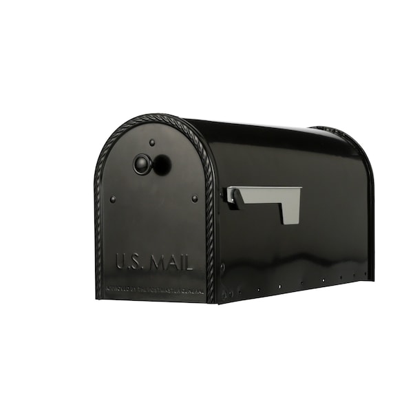Architectural Mailboxes Edwards post-mount mailbox, Black EM160BAM - main