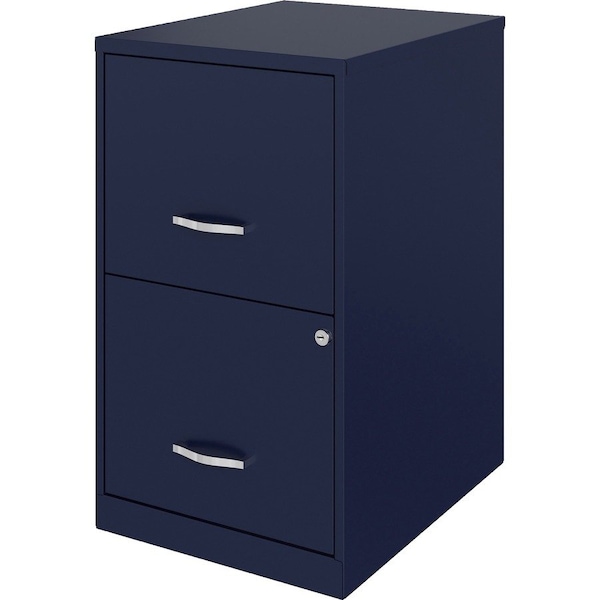 Nusparc 2-Drawer Vertical File Cabinet, 14.2" x 18" x 24.5", Blue NPRVF218AANY - main