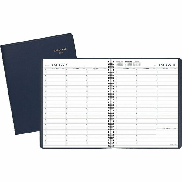 At-A-Glance Weekly Appointment Book, 11 x 8.25, Navy Cover, 13-Month: Jan 2025 to Jan 2026 70-950-20 - main