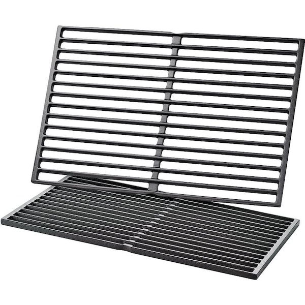 Weber Cooking Grate Set, 1912 in L, 122932 in W, Cast Iron, EnamelCoated 7524 - main