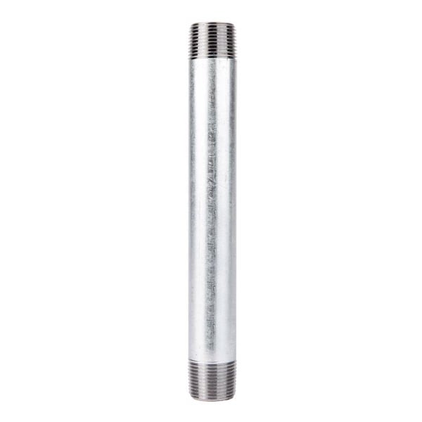 Stz Industries 3/4 in. MIP each X 3/4 in. D MIP Galvanized Steel 8 in. L Nipple 303U34X8 - main