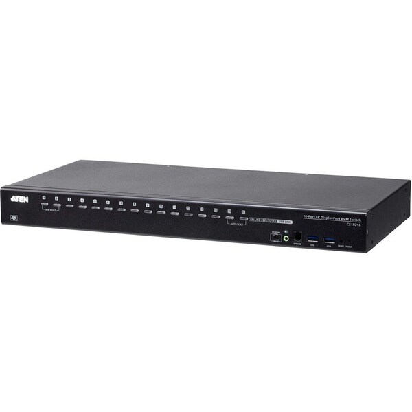 Aten CS19216 16-Port USB 3.0 4K DisplayPort KVM Switch with Rack Mounting Kit CS19216 - main