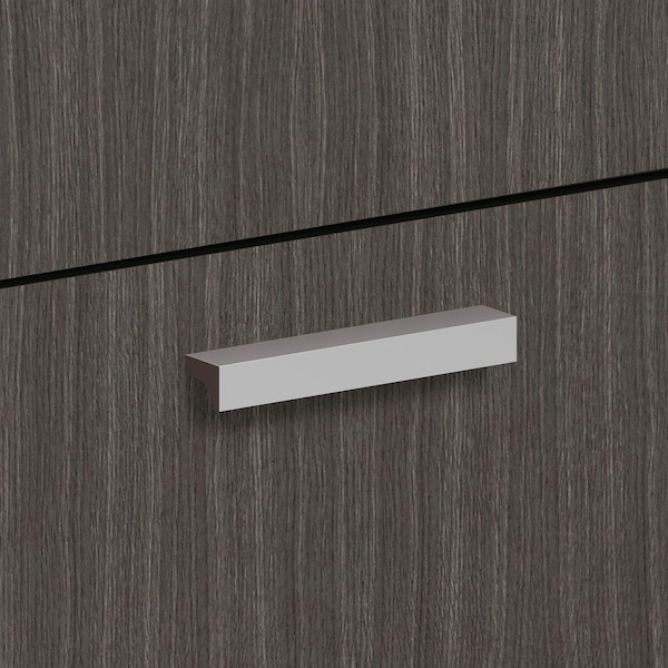 Hon Basyx 0.7 x 4.8 x 0.8 in. Laminate Desk Classic Pull - Black BSXBLPCONTEMP - main
