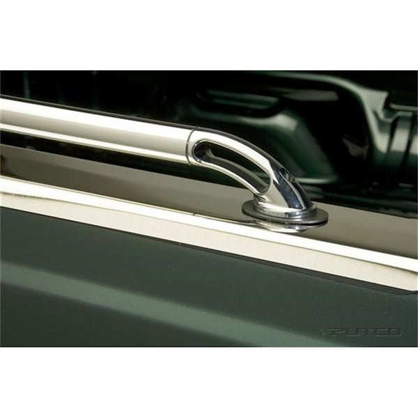 Putco Bed Rails, Stake Pocket Mount; Polished; Stainless Steel; With Built In Tie Downs; Not Compatible 89871 - main