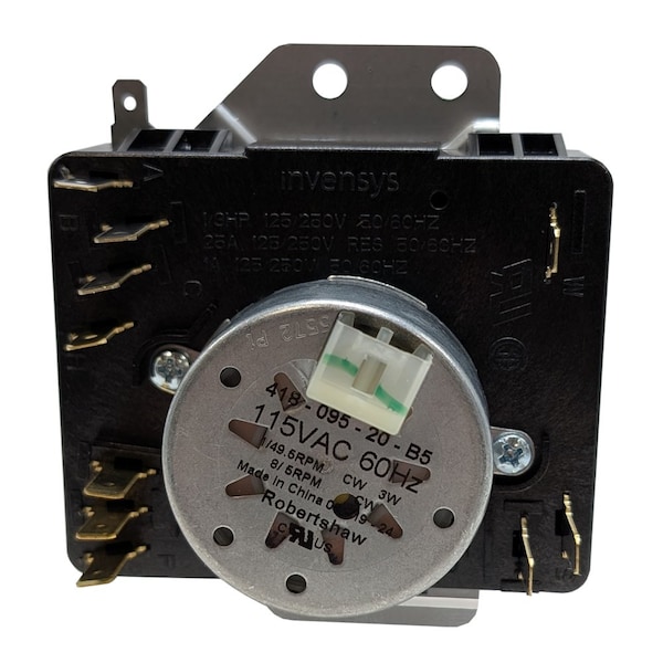 Robertshaw Dryer Timer, Black, Polycarbonate CDT-401 - main