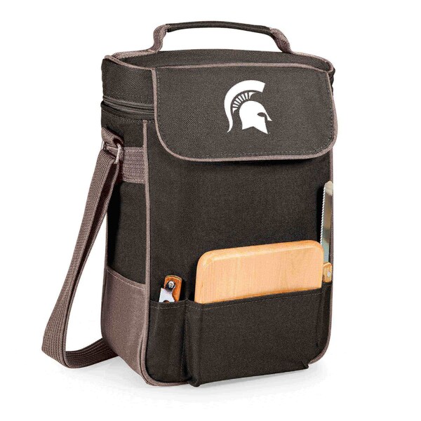 Picnic Time Family Of Brands NCAA Michigan State Spartans Duet Wine and Cheese Tote Bag 623-04-175-354-0 - main