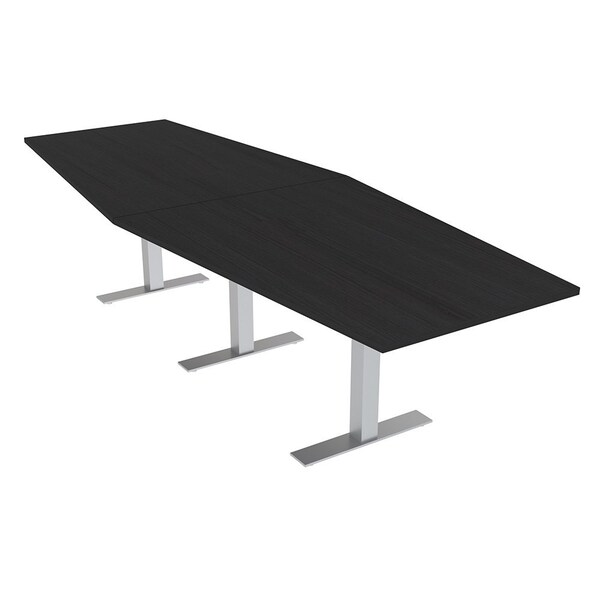 Skutchi Designs 10 Person Conference Table With Power Unit | 10' Hexagon Table | Harmony Series HAR-HEX.IR-48X120-T-U999ST19-NA - main