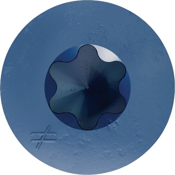 Simpson Strong-Tie Titen Turbo 1/4''x4'' T25 Flat-Head Concrete & Masonry Screw Blue, 25 Ct. TNT25400TFC25 - main