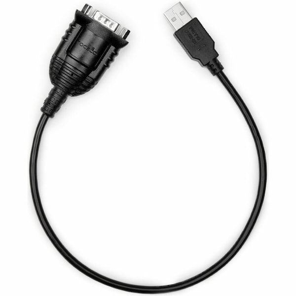 Rocstor PREMIUM 1FT 0.3M USB TO SERIAL CABLE WITH FTDI AND COM PORT RETENTION, DB9 MAL Y10C882-B1 - main