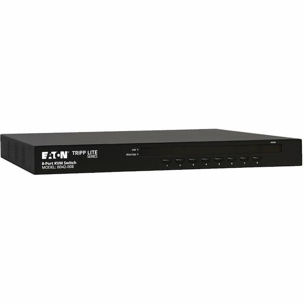 Tripp Lite by Eaton 8-Port 1U Rackmount USB/PS2 KVM Switch - Steel Housing B042-008 - main
