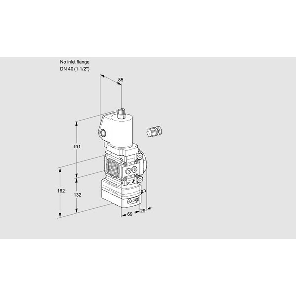 Honeywell Kromschroder VLV, SOLND, VRBL RTO REG, 40MM RP, VAV2 /40 KS88010919 - main