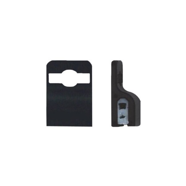 Brady Gripper 30 5710-3050 Badge Holder with Dispenser - Plastic, Silicon - Black 5710-3050 - main