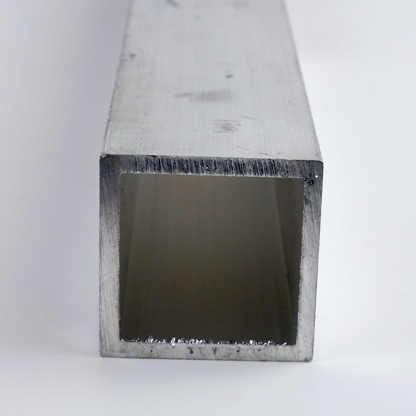 Usa Industrials 6061 Aluminum Square Tube - T6 - Extruded - 1" OH x 1/8" Wall x 1" Outside Width x 48" long RTBG-6061-1X0.125-48 - main