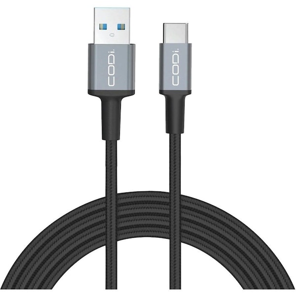 Codi 3ft USB-A to USB-C Braided Nylon Charge & Sync Cable A01100 - main