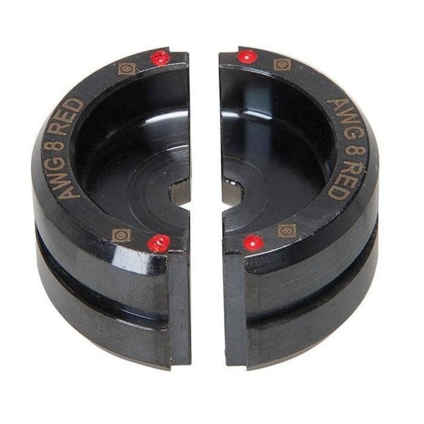 Greenlee Crimping Die, 8 AWG, Copper, 6 ton Capacity, 22 Series KC22-8 - main