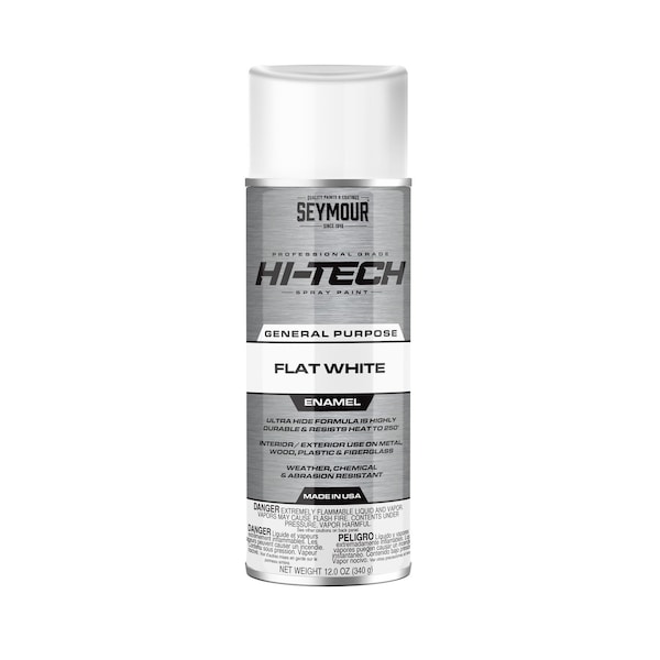 Seymour Of Sycamore Hi Tech Enamel Spray Paint Flat White 16-134 - main