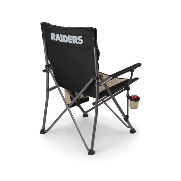 Picnic Time Family Of Brands NFL Las Vegas Raiders - Big Bear XXL Camping Chair with Cooler 808-00-175-235-2 - main