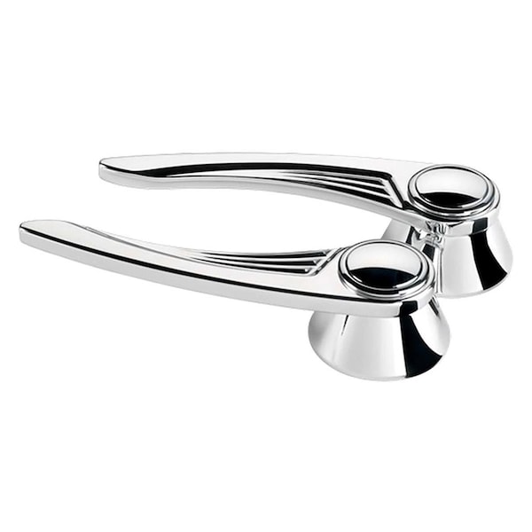 Billet Specialties 45525 Polished Ball Milled Door Handles for 1949-Up Ford, GM BSP45525 - main