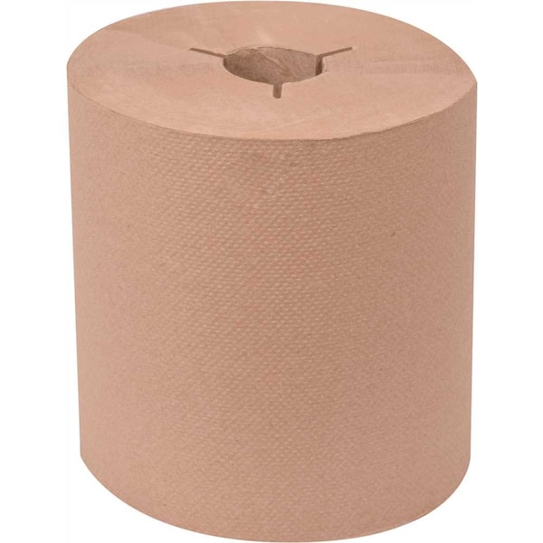 Renown Natural 8 in. Controlled High-Capacity Hardwound Paper Towels 1,000 ft. per Roll, , 6PK REN06180-WB - main