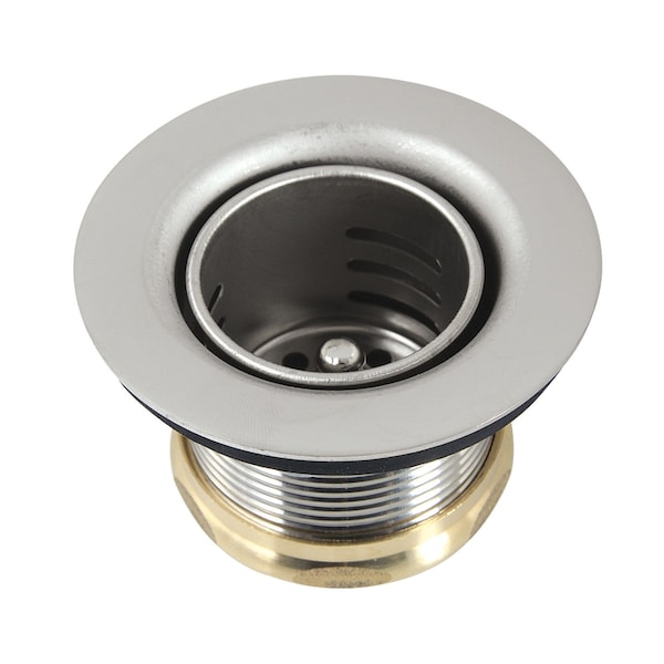 Kingston Brass Stainless Steel Bar Sink Basket Strainer, Polished Nickel K451BPN - main