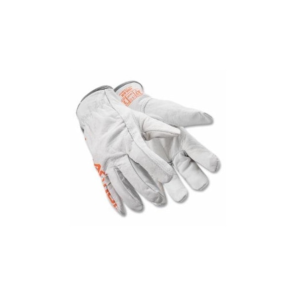 Hexarmor Chrome SLT Cut-Resistant Gloves, 4066, A7 Cut, Medium, White/Orange 572-4066-M-8 - main