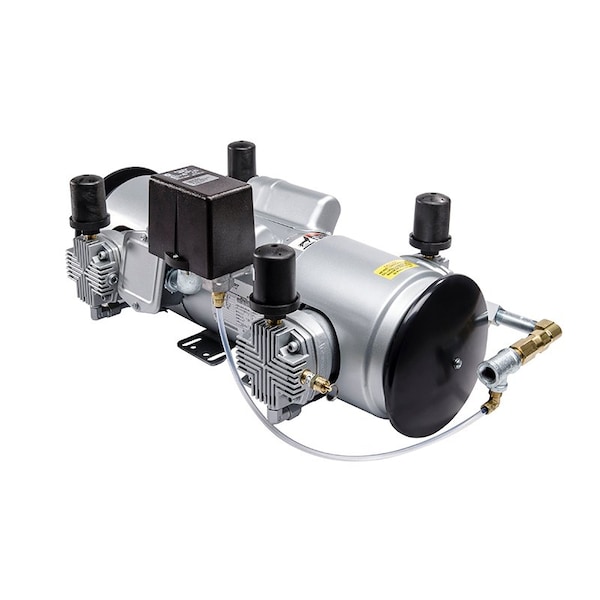 Gast Piston Air Compressor Pump, 8L Series, Reciprocating, 2 hp, 10.5 cfm, 50 psi, Tankless 8LDF-46S-M850X - main