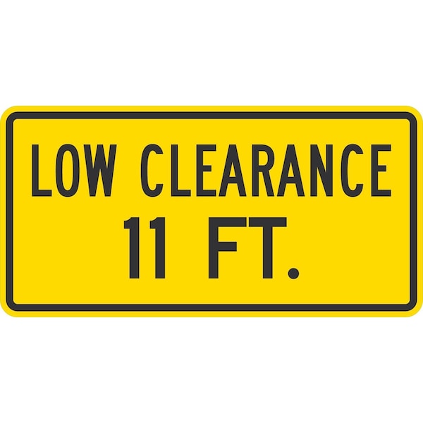 Lyle Low Clearance 11 FT., 36x18, High Intensity Prismatic, Yellow G-15803-HI_36x18 - main
