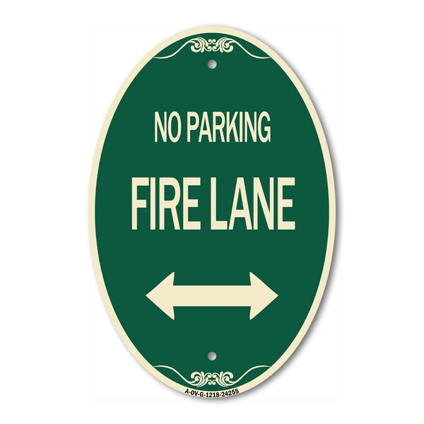 Signmission Colorado Fire Lane With Bidirectional Arrow, 12 In X 18 In Architectural, Heavy Gauge Aluminum A-OV-G-1218-24255 - main