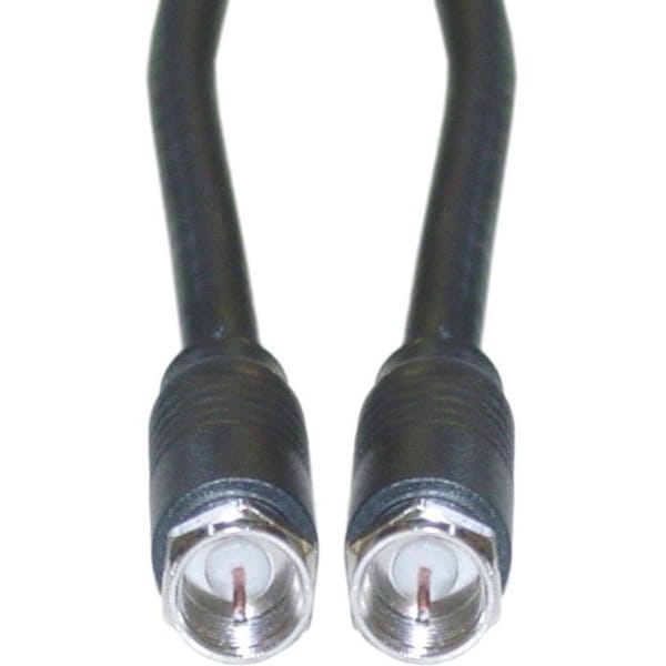 Cable Wholesale 10X4-01103 Black F-Pin RG6 Coaxial Cable & F-Pin Male; UL Rated - 3 ft. 10X4-01103 - main