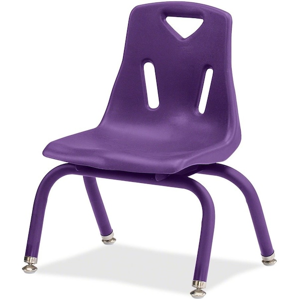 Jonti-Craft Berries Stacking Chair with Powder-Coated Legs, 10 in. Ht, Purple 8120JC1004 - main