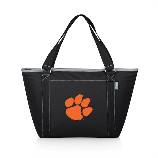 Picnic Time Family Of Brands NCAA Clemson Tigers Topanga Tote Cooler Bag - Soft Cooler Bag - Picnic Cooler, Black 619-00-175-104-0 - main