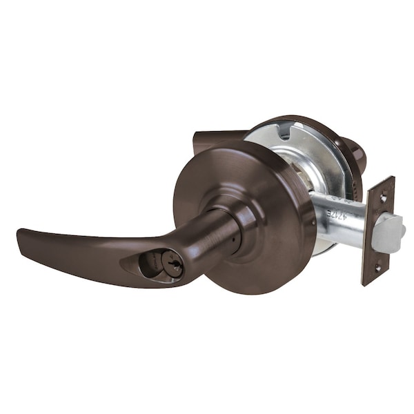 Schlage Grade 1 Corridor Lock, Athens Lever, Standard Cylinder, Oil Rubbed Bronze Finish, Non-Handed ND73PD ATH 613 - main