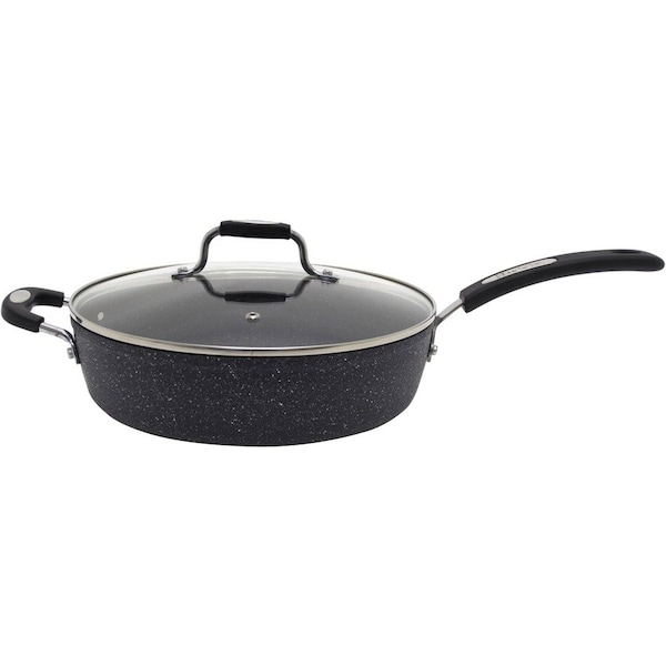 The Rock By Starfrit 12-In. Deep Fry Pan with Lid and Bakelite Handle 030907-004-0000 - main