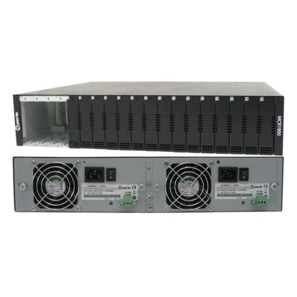 Perle Systems Perle MCR1900-DAC - 19 Slot Chassis for Media Converter and Ethernet Extender Modules 05059954 - main