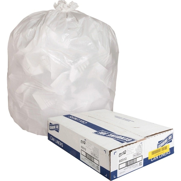 Genuine Joe 13 gal Small, 0.85 mil (22 Micron), White GJO02312 - main