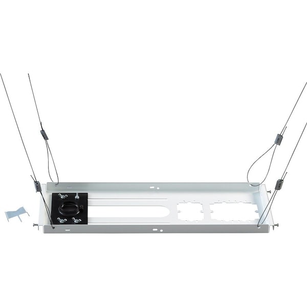 Chief Speed-Connect Above Tile Suspended Project Ceiling Kit - White - 50 lb - Silver CMS440 - main