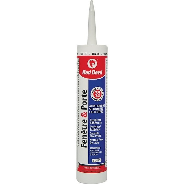 Red Devil Caulk Acry Wnd Door Wht 10.1oz 0111CA - main