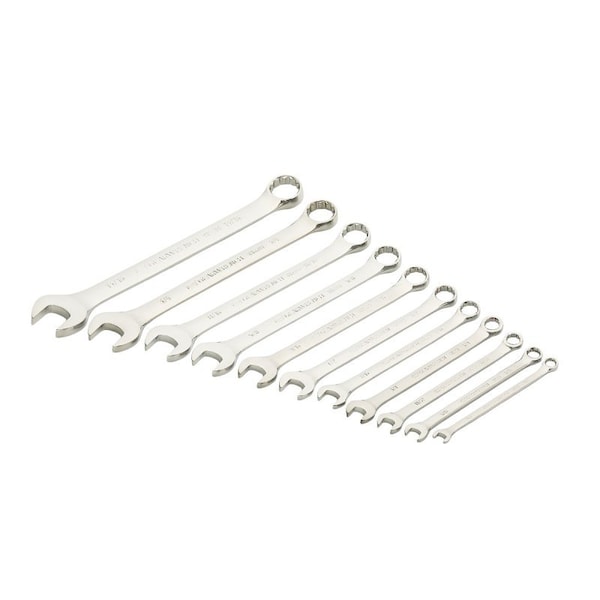Gearwrench 81934 Combination Wrench Set, 11-Piece, Steel, Chrome, Silver 81934G - main
