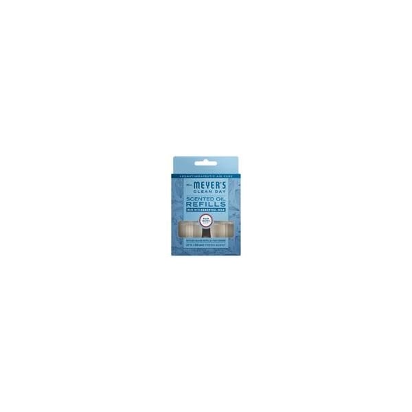 Mrs. Meyers Clean Day Rain Water Scent Air Freshener Oil Refill 0.67 oz Liquid 2 Pack 12513 - main