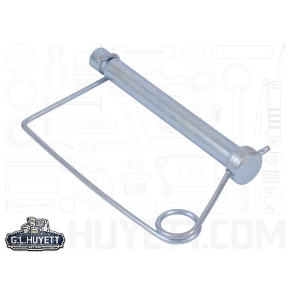 Huyett Coil Tension Snap & Lock Pin, Zinc Plated, 0.500 in Dia x 3.500 in L x 3.938 in Shank L SNIC-0500-3500 - main