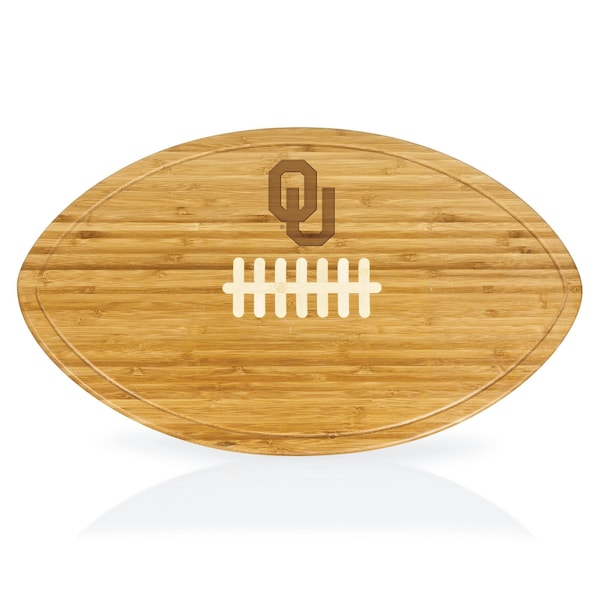 Picnic Time Family Of Brands NCAA Oklahoma Sooners Kickoff Football Cheese Board - Novelty Charcuterie Board 908-00-505-453-0 - main