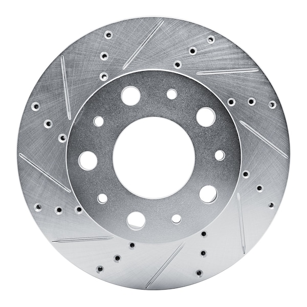 Dynamic Friction Co DFC Brake Rotor - Drilled and Slotted - Silver 631-40114L - main