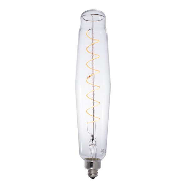 Bulbrite 40W Equivalent Amber Light ET25 Dimmable LED Grand Filament Tubular Shaped Nostalgic Light Bulb 776301 - main