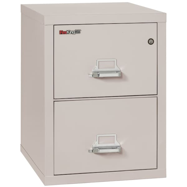 Fireking 2 Drawer, 1 Hr Fire & impact rated, 25" depth Legal Platinum 2-2125-CPL - main