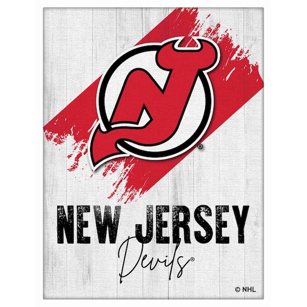 Holland Bar Stool Co New Jersey Devils 15 in. x 20 in. Canvas Wall Art LCnvs - main